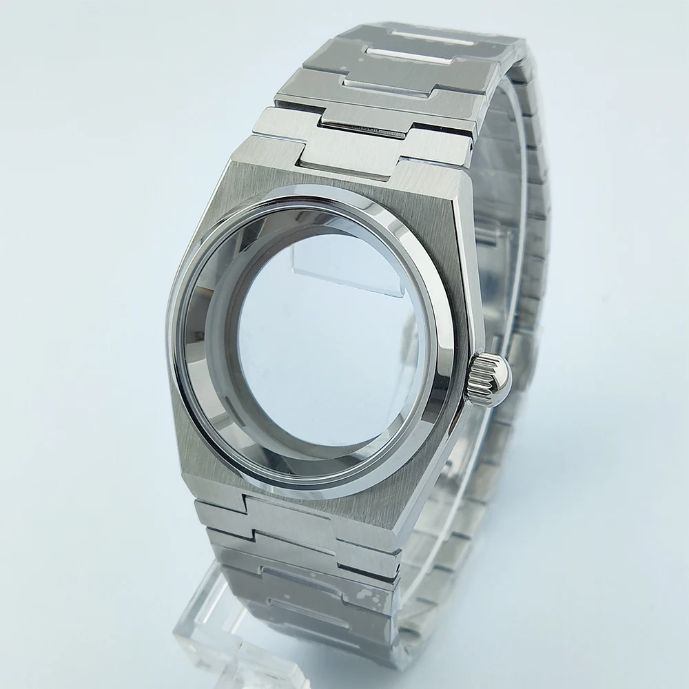 40 مللي متر ساعة حافظة nh35 حافظة الياقوت الزجاج ا...