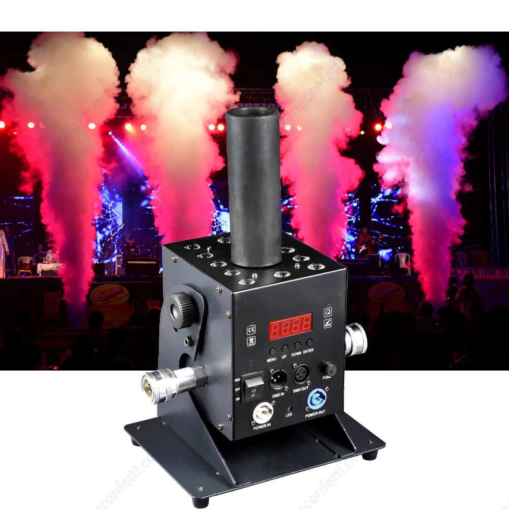 Dmx Stage Special Effects 12*3w Rgb 3in1 Co2 Jet Machine Dmx512 Led Smoke Fog Wedding Event Party Light Dj Disco Nightclub FX