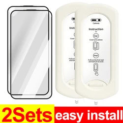 2 - Piece Easy Install Tempered Glass Screen Protector Set with 9H Hardness for Dust - Free, Shatterproof Protection (2Sets Glass)
