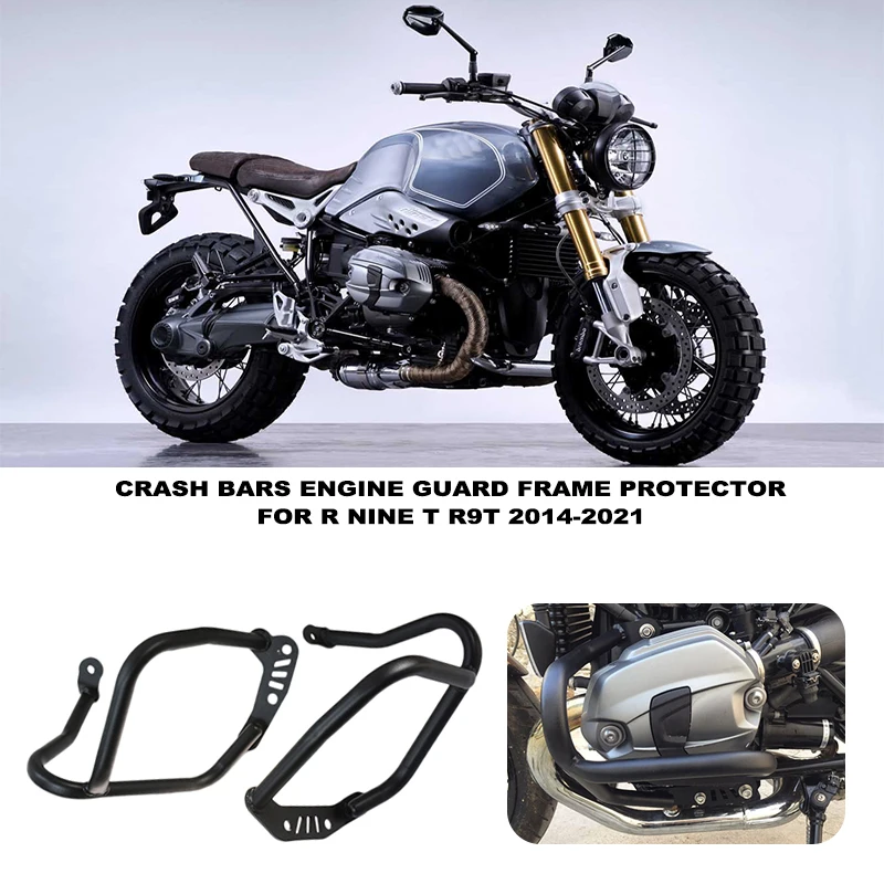 

Fit For BMW R Nine T NineT R9T Racer Scrambler Pure Urban 2014-2021 2019 Motorcycle Crash Bar Extension Bumper Bars Engine Guard