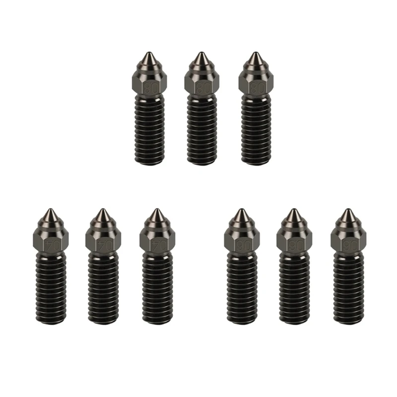 

3D Printer Printhead Hardened Steel Nozzle 0.4/0.6/0.8mm for K1/K1Max Nozzles DropShipping