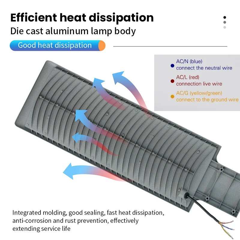 LED Street Light AC 110V 220V Outdoor Floodlight Spotlight IP66 Waterproof Wall Light Garden Road Street Pathway Pole Lights