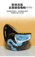 New wood ceramic grain egg toilet stone - water saving large diameter ceramic 5
