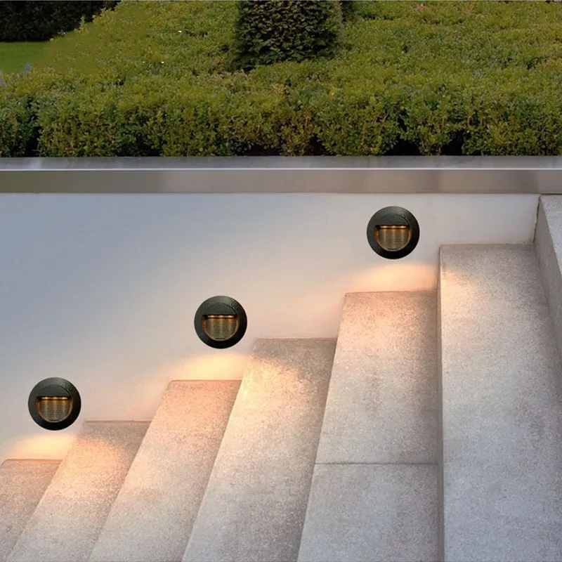 Outdoor Sensor indoor LED Step Light 15LEDS Waterproof Stair Light Wall Embedded Underground Deck Footlights 85-265V IP65 motion sensor light,led light,led wall lamp,wall light
