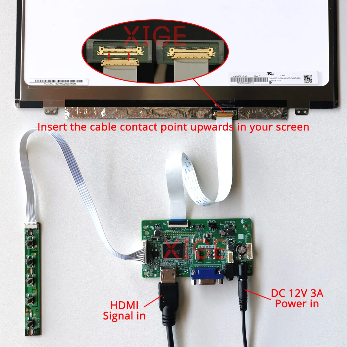 LP156WFB/LP156WFC EDP 1920*1080 VGA 30 핀 스크린 LED LCD 디스플레이 컨트롤러 드라이브 보드, DIY 키트