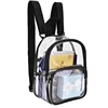 PVC Transparent Backpack Durable Clear Small Backpack Portable Lightweight Mini Cute Clear Bag for Work Outdoor Sports 4