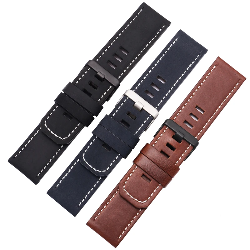 Substitute Feineishi Fenix 1/2/3 Generation 3HR Fenix-5x MK1/2 Series Straight Interface Leather Watchband 26mm