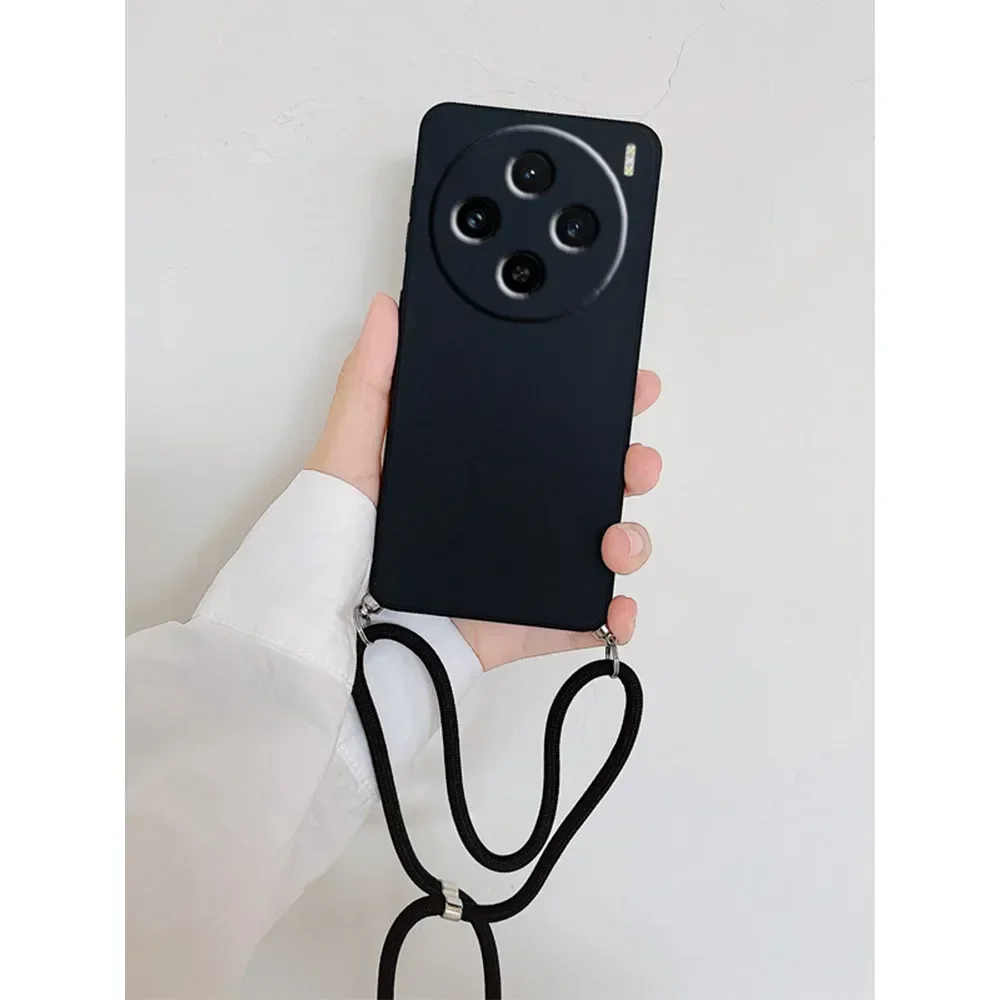 Crossbody Lanyard Silicone Phone Case with Camera Protection