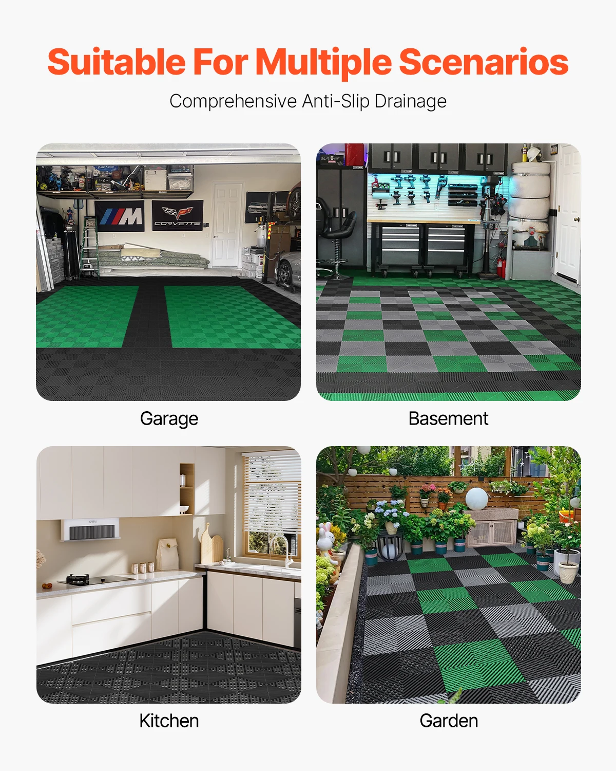 Interlocking Non-Slip Drainage Mats 2