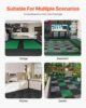 SucceBuy Interlocking Drainage Mat 12inx12in 12/24/40/50/55 Pcs Splicing Mats Non-Slip PP Drainage Floor Tile & Shower Mat
