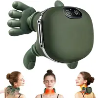 Neck Shoulder Massager Electric Heated Back Massagers Kneading Muscles Massage Pillow For Neck Waist Leg Body Use 1