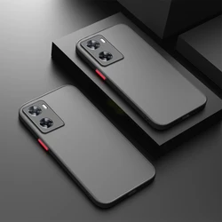 Shockproof Armor Matte Hard PC Phone Case Cover for OPPO A78 4G (Black)