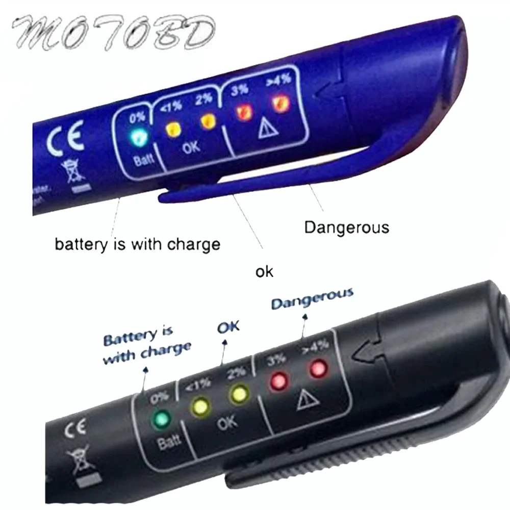 Brake Fluid Oil Testing Pen Brake Fluid Tester Check Liquid LED Display Testing Mositure Car Accessories