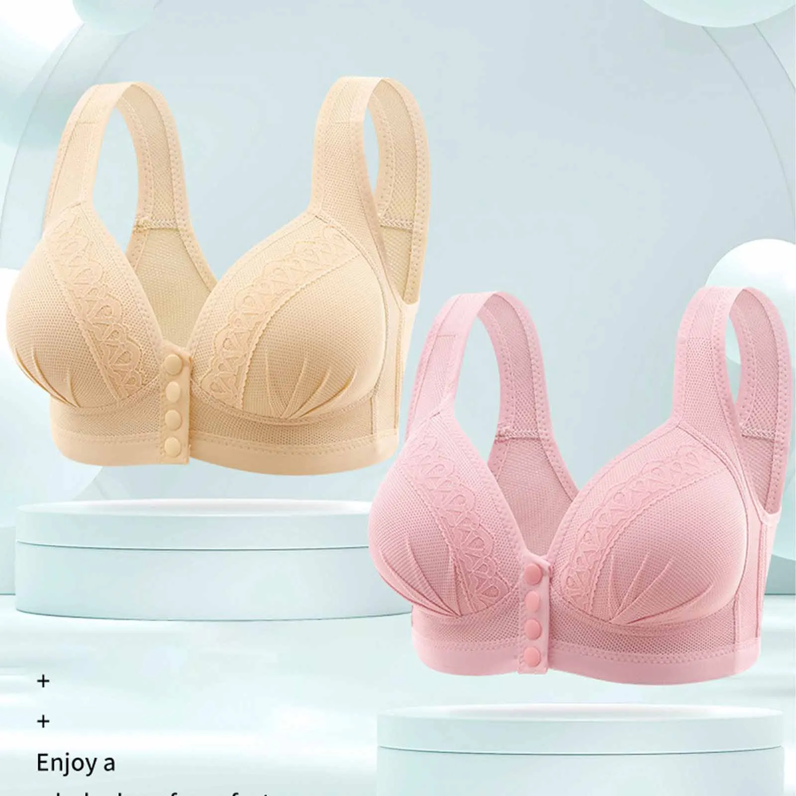 New Front Open Nursing Bra Maternity Cotton Breastfeeding Pregnant Women Bralette Wire Free Maternal Underwear Lactation Clothes 3