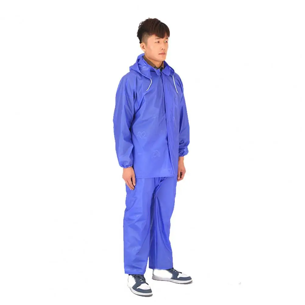 Raincoat Pants Set Water Repellent Rainwear Set Buttons Outdoor Working Reliable Leakproof Hiking Travel Rainwear
