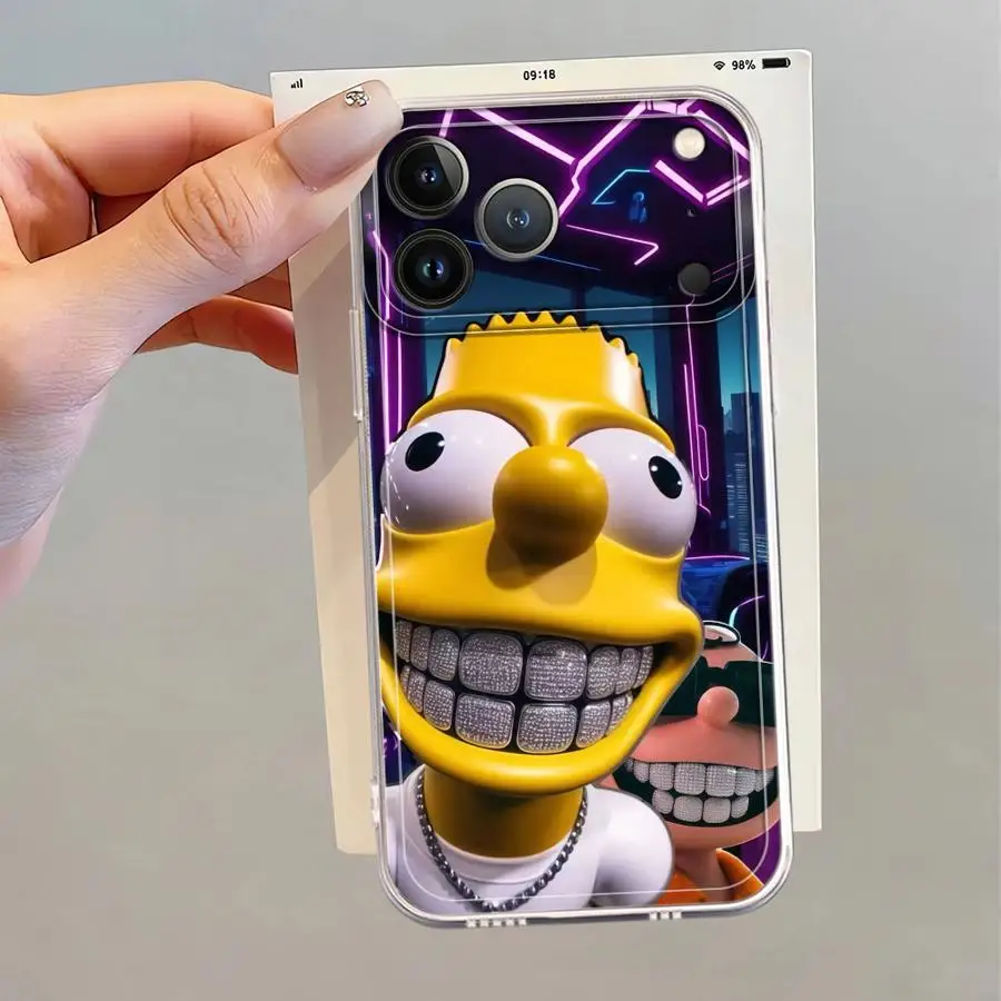 The Simpsons Cartoon Soft Phone Cover Case