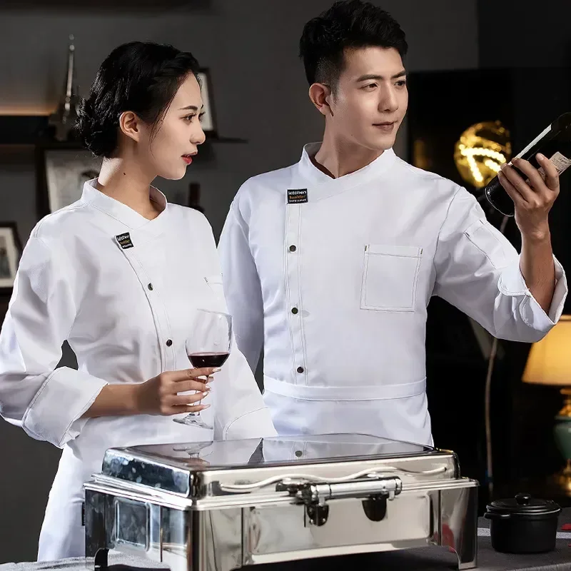 

Restaurant Jacket Breathable Uniform Hotel Workwear Food Chefs Men Chef Kitchen Catering Serive