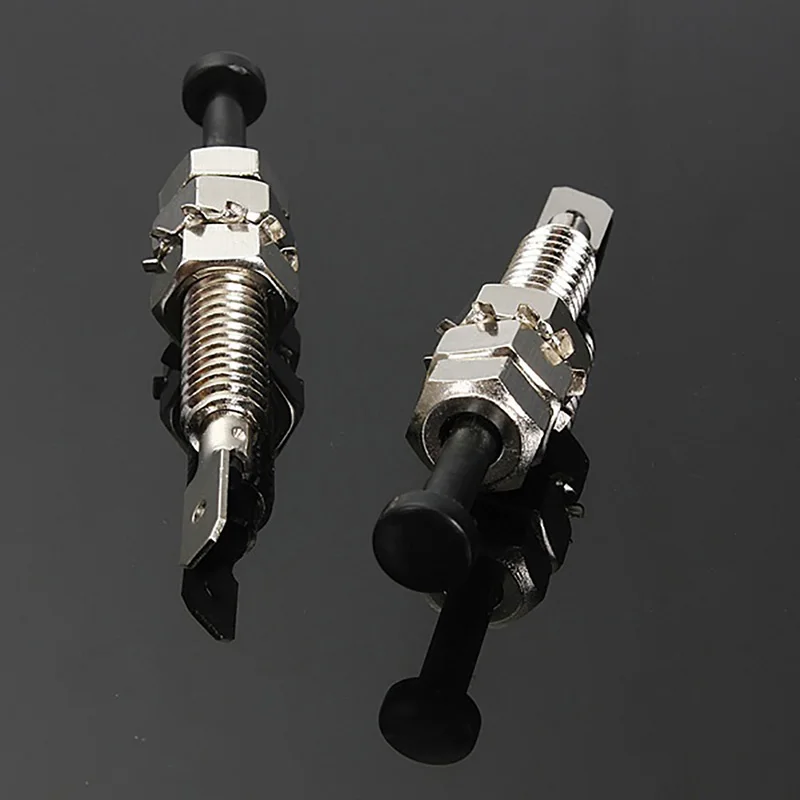 2pcs Hood Door Pin Switch Adjustable Alarm Light Hood Screw Universal