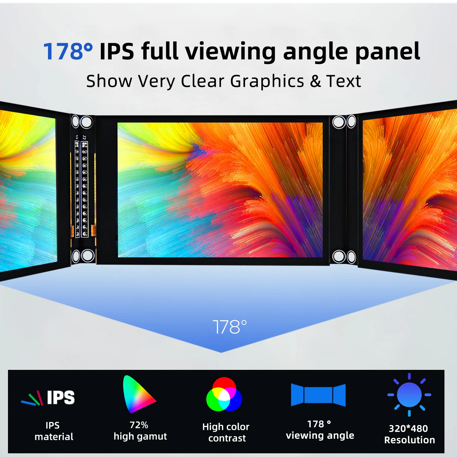 Colorido Ips Capacitivo Touch Display Module Spi Tft Lcd St7796 320x480 Apto para Esp32 e Arduino 35 - Imagem 2