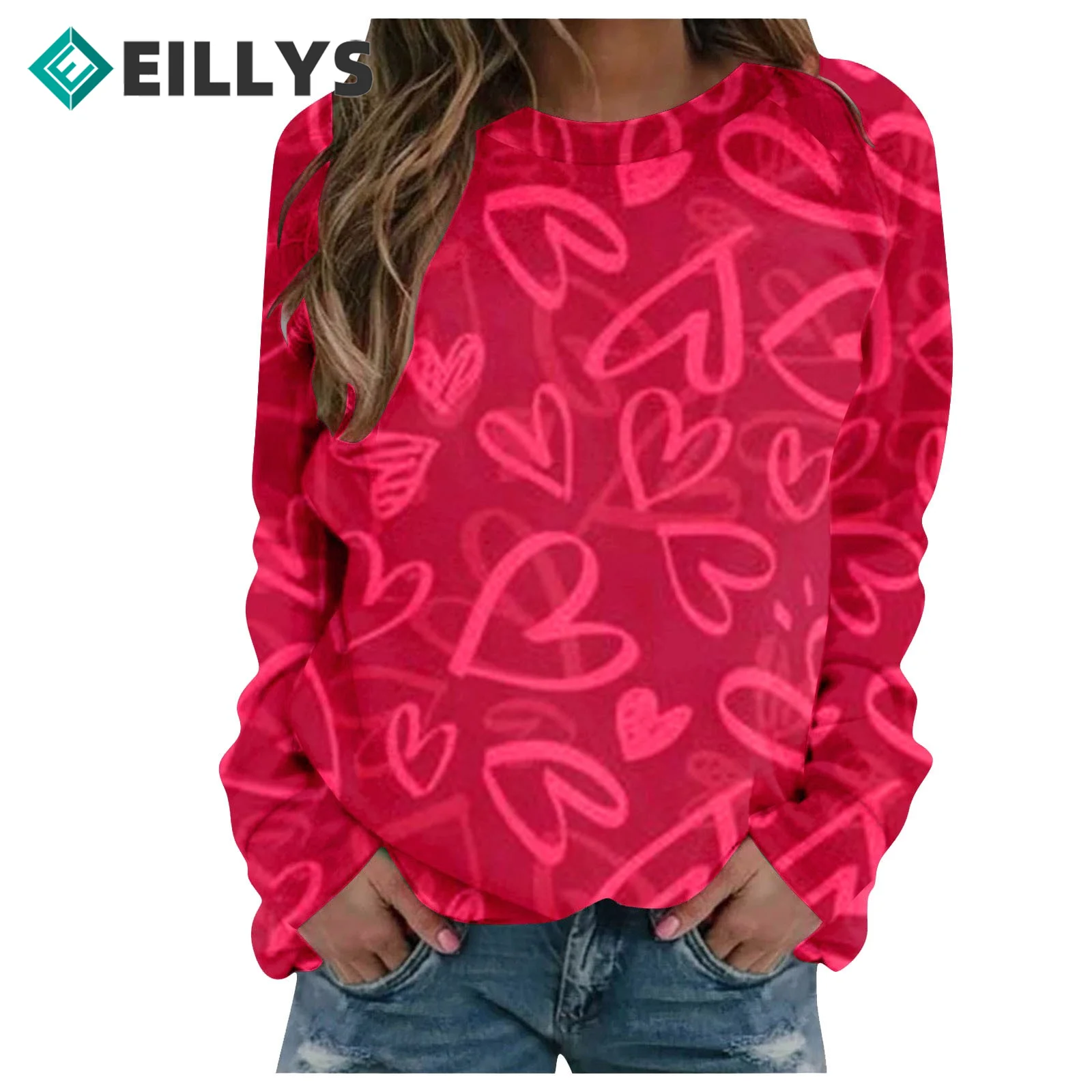 

Женская летняя футболка с коротким рукавом и принтом в виде сердца