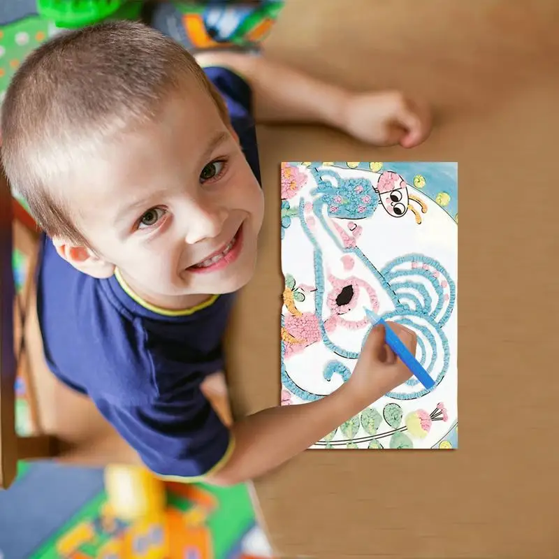 버블 컬러 펜 인쇄 버블 펜, 소녀용 매직 펜, 버블 컬러 페인트 펜, DIY 버블 드로잉 펜, 3D 아트 안전 펜, 6 색