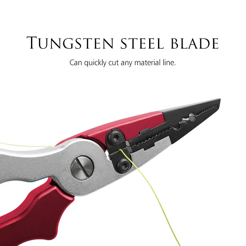 LINNHUE Best Aluminum Alloy Fishing Pliers Grip Set Fishing Tackle Hook  Recover Cutter Line Split Ring Fishing Tool Accessories