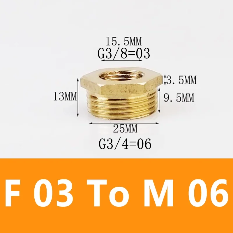 Raccordo Tubo Maschio Femmina Ottone Boccola Esagonale In Ottone – Raccordo Riduzione NPT 1/4 Maschio X 1/8 Femmina – Confezione Da 5 Pezzi – PRO-EDGE INDUSTRIAL Boccola Ottone Riduzione - Foto 7