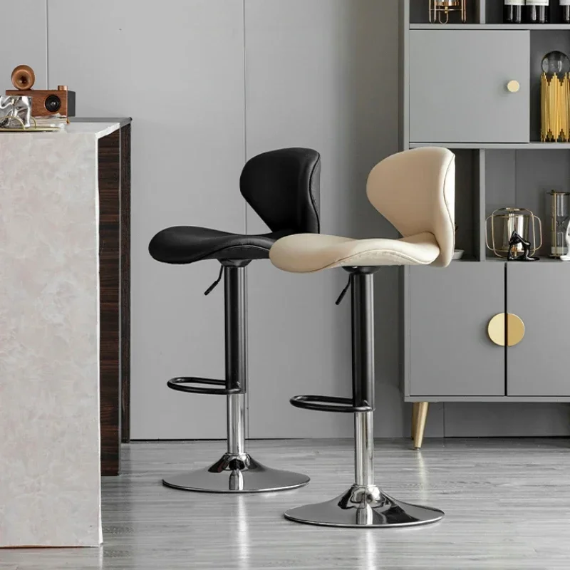 Modern Swivel Bar Chairs Counter Height Barstools with High Backrest Easy Assembly in 3-5 Minutes Kitchen Seating