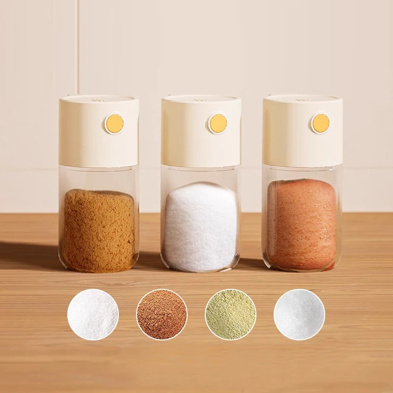 Pressure Orifice Quantitative Control Salt Bottle Seal Kitchen Seasoning Bottle Pot Sprinkle Salt