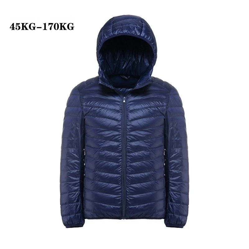 

New Men's Autumn/Winter Jacket Premium Men's Ultralight Down Jacket 90% White Eiderdown Men's Hooded Portable Jacket