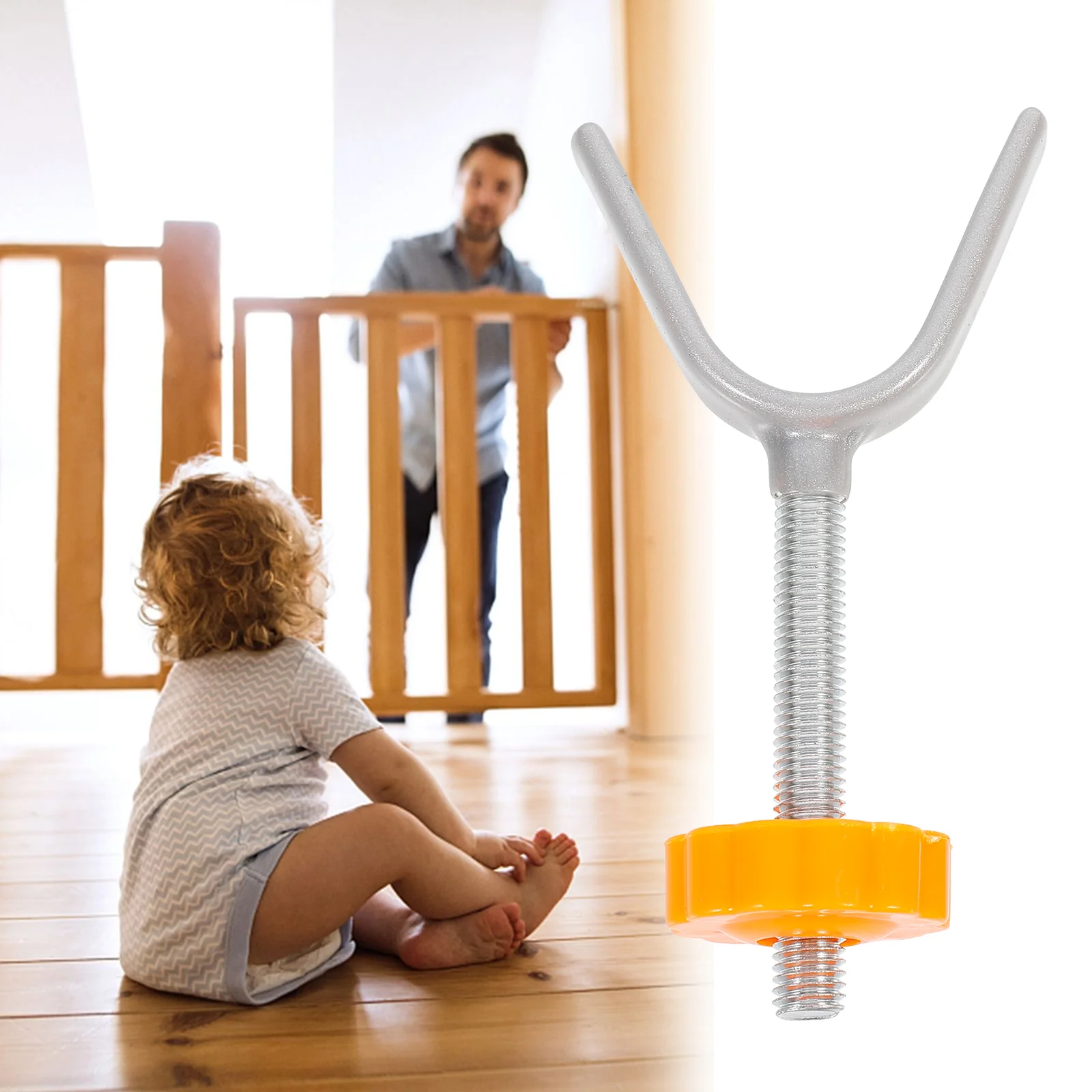 4 Pcs Y Shaped Bolt Stairway Safety Door Baby Gate Guardrail Parts Indoor Fence Tops Kids Gates Doorways Lightweight Easy Pet