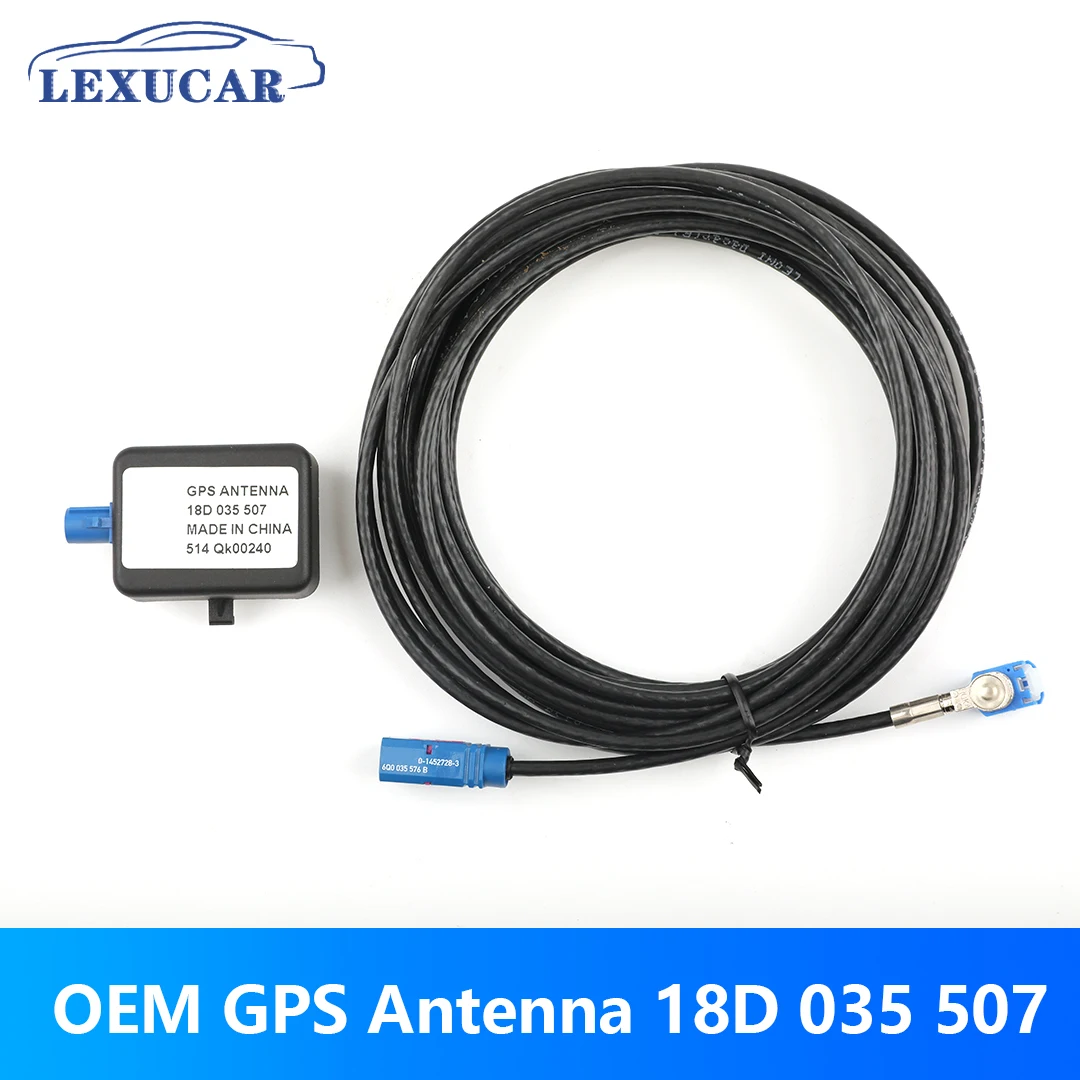 

18D035507 Car Antenna Module with Cable for VW MIB RNS510 NEW SAT NAV GPS ANTENNA FOR VW Tiguan PASSAT B7 18D 035 507