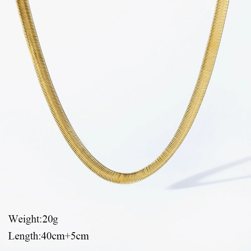 Bracciale Elastico A Catena Serpente In Acciaio Inossidabile Placcato Oro/nero/rosa – Larghezza 10mm, Con Confezione Regalo