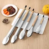 Leeseph Stainless Steel Food Tongs, Heavy Duty Kitchen Tongs with Wooden Handle for Cooking, Grilling and BBQ, 7-16 Inch Length 3