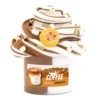 1Pcs/4Pcs Super Stretchy Bicolor  Butter Slime Kit-Scented DIY Fluffy Silly Putty with Strawberry Coffee Charms,Anti-Stress Toy 6