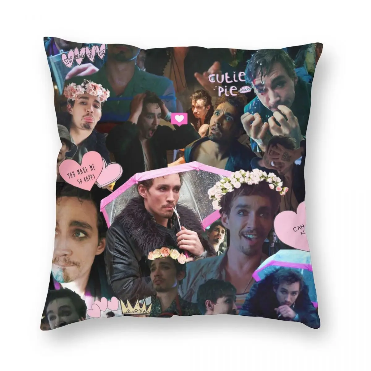 

Klaus Hargreeves Collage Umbrella Academy Pillowcase Soft Polyester Cushion Cover Decoration Throw Pillow Case Cover Home 45*45