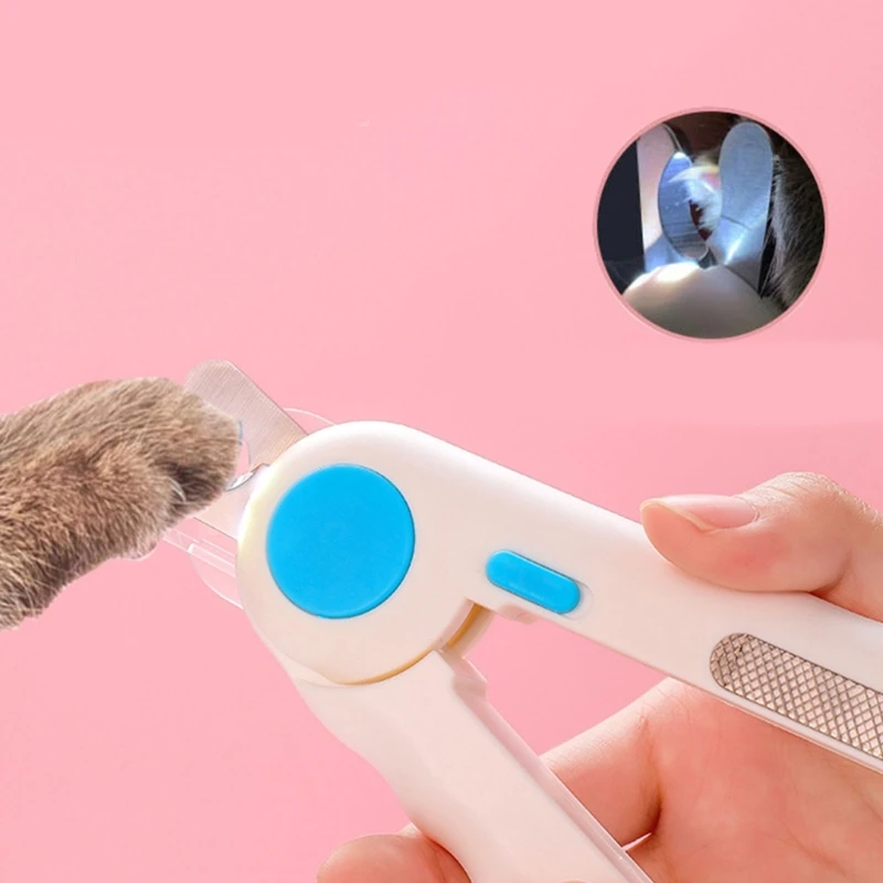 

Dogs Nail Clippers Trimmers with LED Light and Gurard Avoiding Over-Cutting Comfort Handles for Safe Grooming Portable