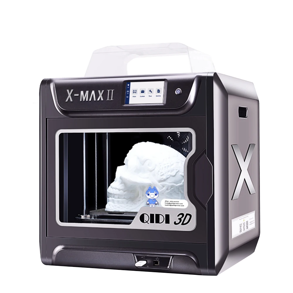 QIDI TECH 3D 프린터 X-MAX 2 대형 산업용 WiFi 고정밀 인쇄, PLA TPU PC PETG 나일론 300*250*300mm