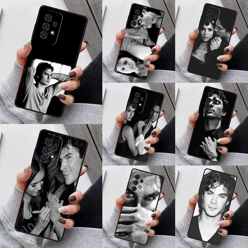 

Damon Elena The Vampire Diaries Phone Case Funda For Samsung Galaxy A13 A53 A73 A12 A22 A32 A52 A51 A71 A80 A91 Coque