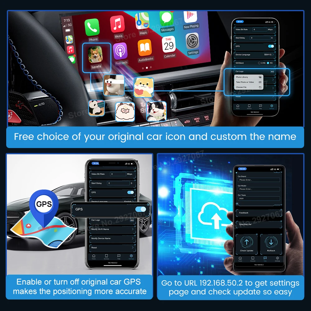 Carlink kit 4.0 WiredApple Carplay to wireless, Auto Accessories on  Carousell