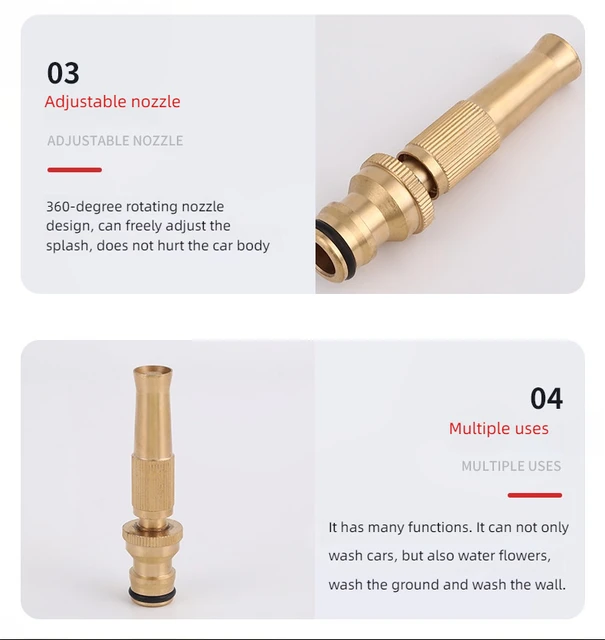 Ugello Per Tubo Flessibile In Ottone G3/4" (25,7mm) Maschio X Ugello 3 - Foto 14