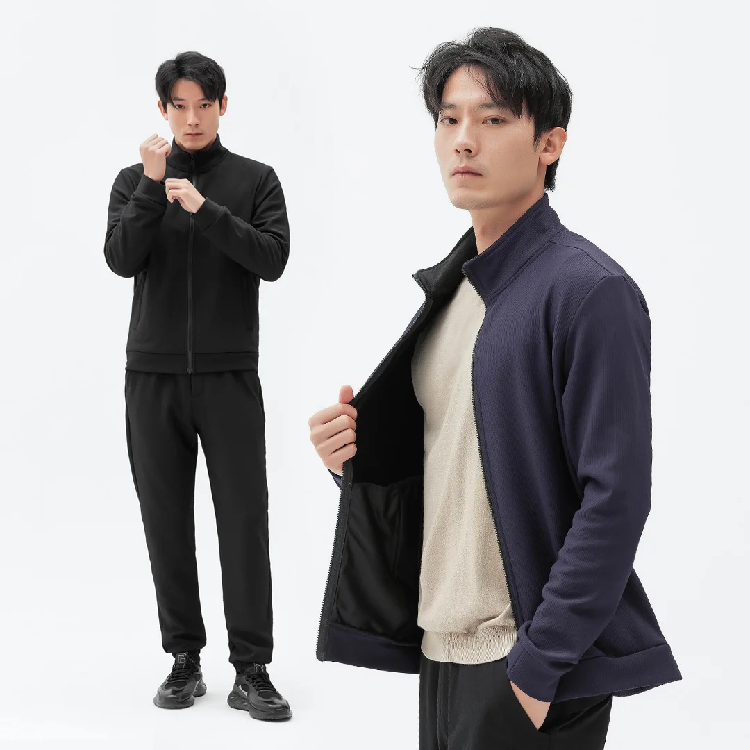 gola elastica trico masculino casual conjunto sweatpant 01