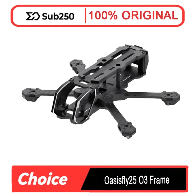 Sub250 Oasisfly25 O3 Carbon Fiber Frame - FPV Drone Replacement Parts & Accessories for Racing/Micro Quadcopter 2