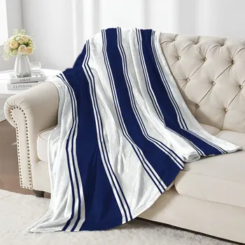 Nautical Stripe Throw Blanket 1