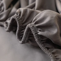 Luxury Double 100% Cotton Bed Sheet  Fitted Sheet With Elastic Mattress Cover Couple Bed Linen Single Bedding Queen King Size 2