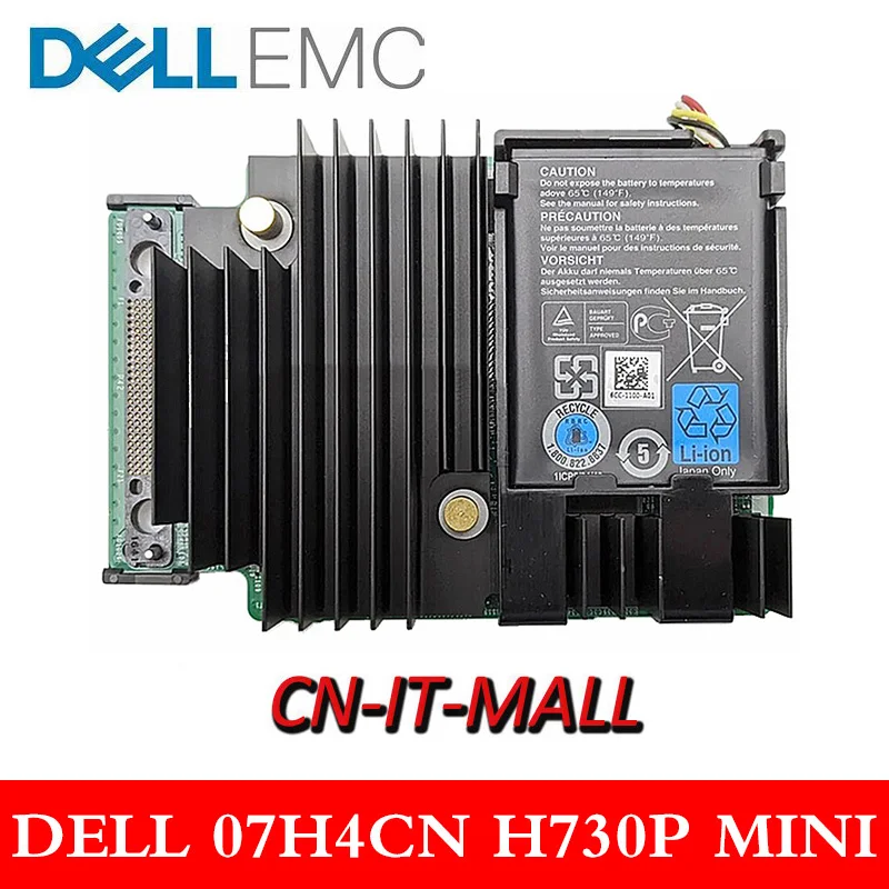 DELL PERC 7H4CN 07H4CN YRPP6 0YRPP6 H730P MINI MONO 12GBPS 2G CACHE RAID CONTROLLER With Battery