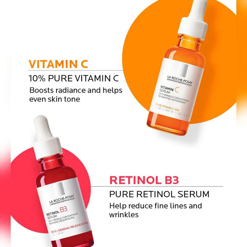 LaRochePosayRetinolB3VitaminC10SerumAntiWrinkleDarkSpot