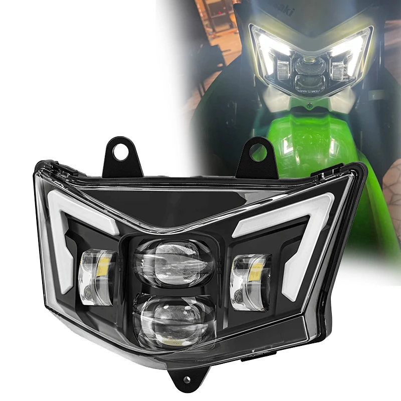 

1 шт. для Kawasaki KLR KLX 125 140 250 300 450 650 светодиодная фара E24 подтверждена согласно IP67