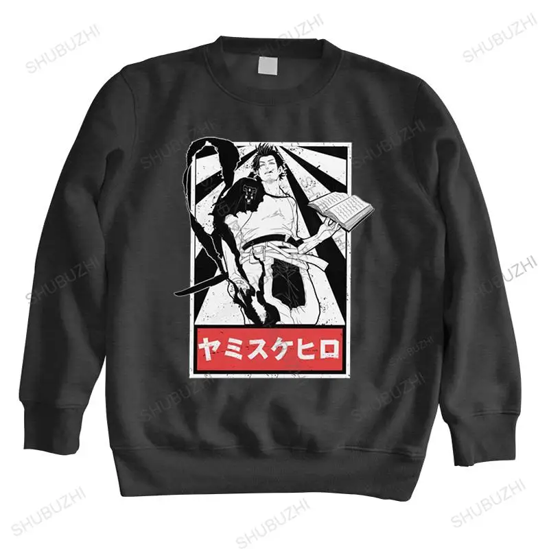 

Classic Black Clover hoody Men Cotton Japan Manga Anime sweatshirt Yami sukehiro long sleeved Casual Fan hoodies Gift Merch