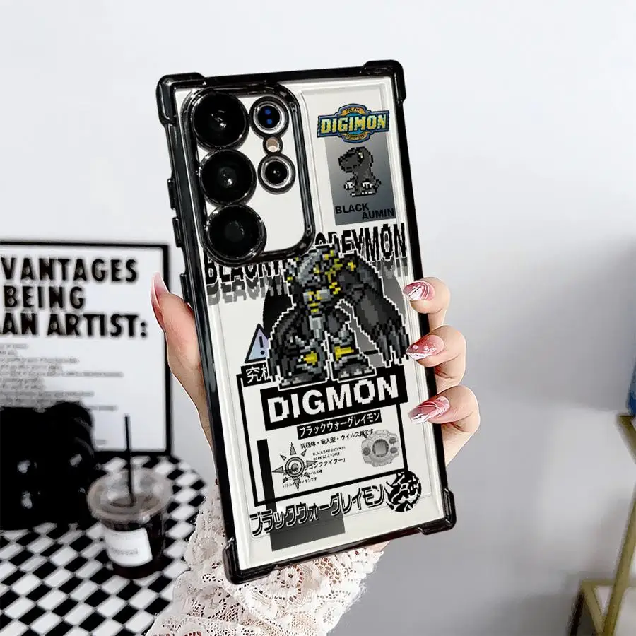 Transparent Protective Phone Case with Digimon Adventure Design